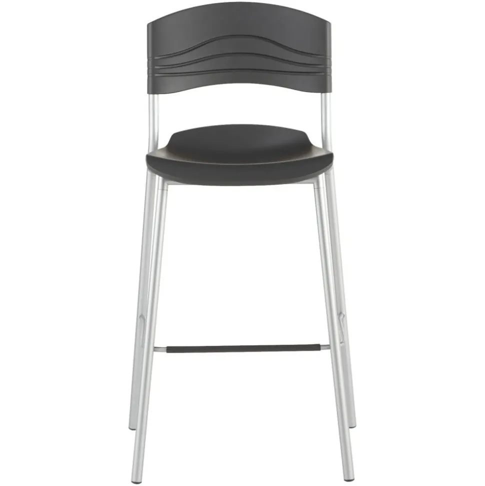 Iceberg CaféWorks Bistro Stool, Graphite/Silver