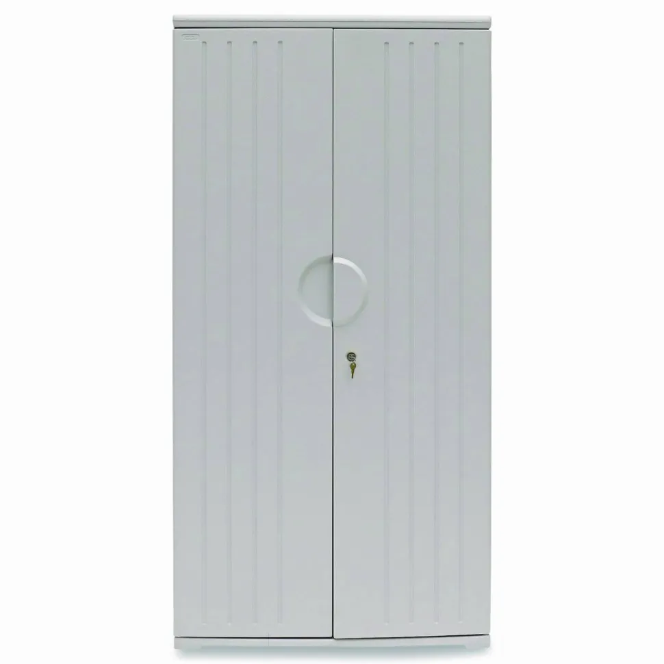 Iceberg OfficeWorks Storage Cabinet, 72"H x 36"W, Platinum
