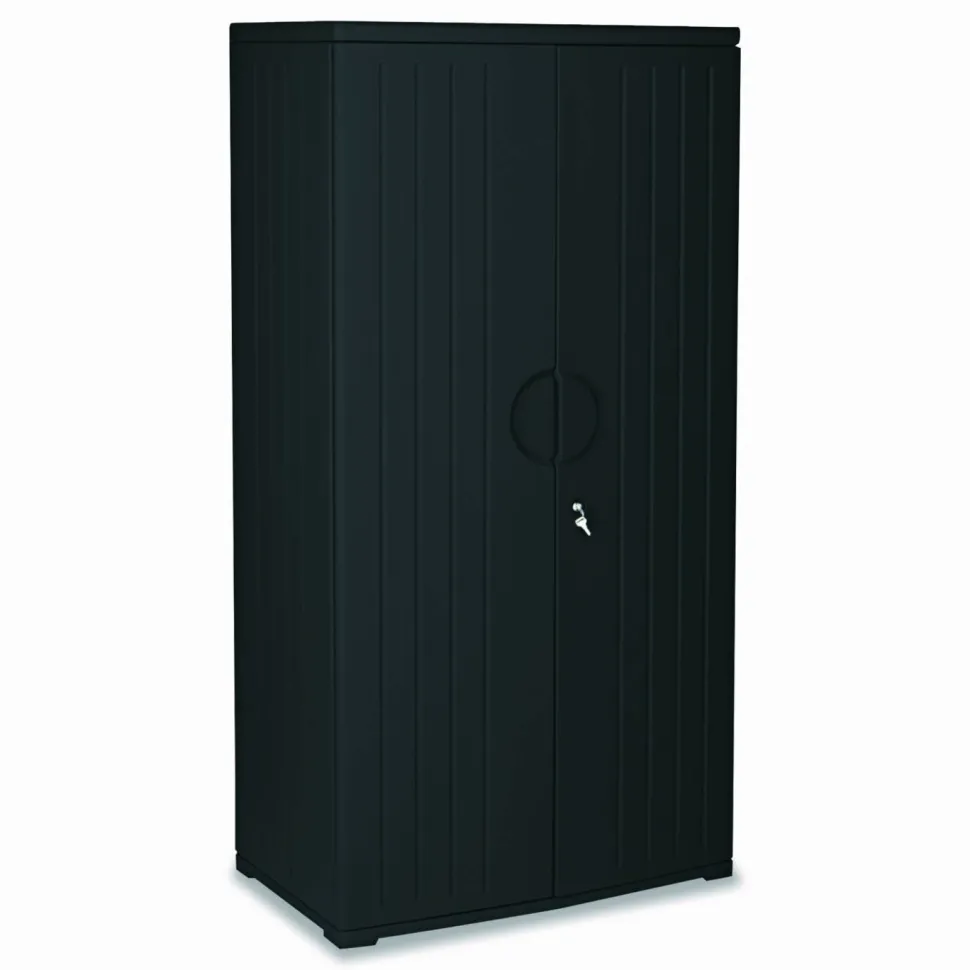 Iceberg OfficeWorks Storage Cabinet, 72"H x 36"W, Black