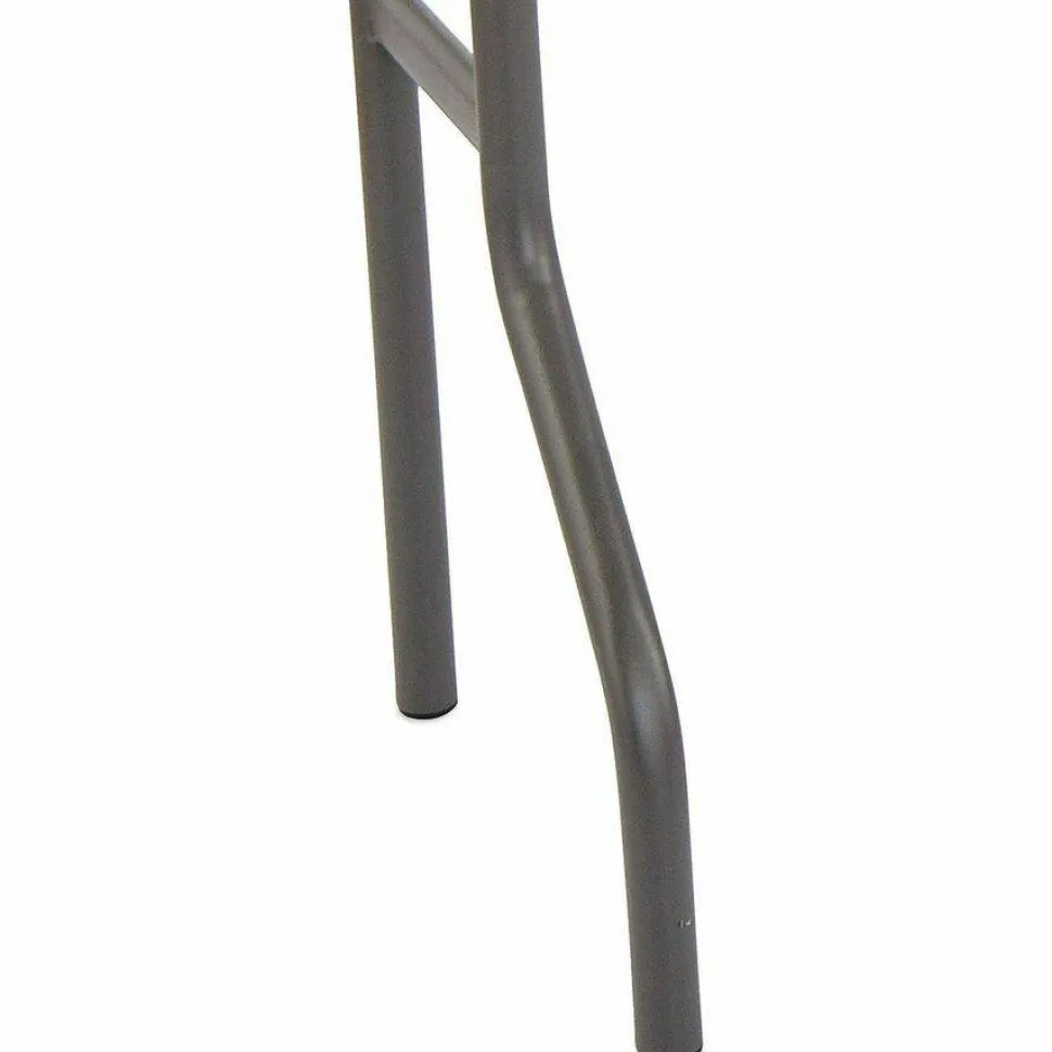 Iceberg Resin Folding Table, 60"W x 18"D, Platinum/Black