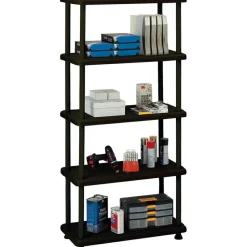 Iceberg 5-Shelf Open Storage System, Black