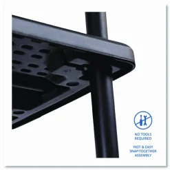 Iceberg 5-Shelf Open Storage System, Black