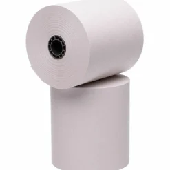 Iconex Impact Bond Paper Rolls with End of Roll Indicator, 3" x 150 ft, White, 50/Carton