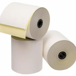 Iconex Impact Printing Carbonless Paper Rolls with End of Roll Indicator, 3