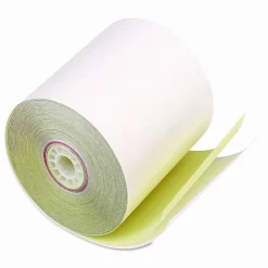 Iconex Impact Printing Carbonless Paper Rolls with End of Roll Indicator, 3