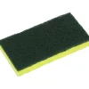 Impact Cellulose Scrubber Sponge, 0.9"H x 3.2"W x 6.3"L, 5 / Pack, Cellulose, Yellow, Green