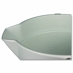 Impact Deluxe Heavy-Duty Bucket, Polypropylene, Gray, 10.63" Diameter