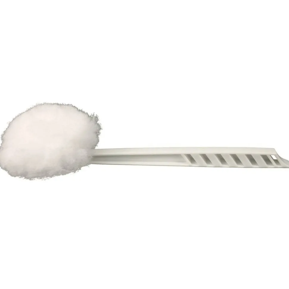 Impact Deluxe Toilet Bowl Mop, 10" Handle, 4.5" Mop Head, White, 25/Carton