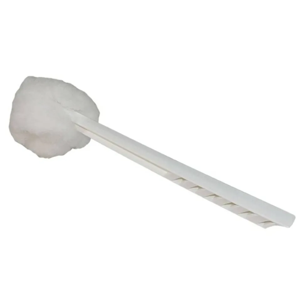 Impact Deluxe Toilet Bowl Mop, 10" Handle, 4.5" Mop Head, White, 25/Carton
