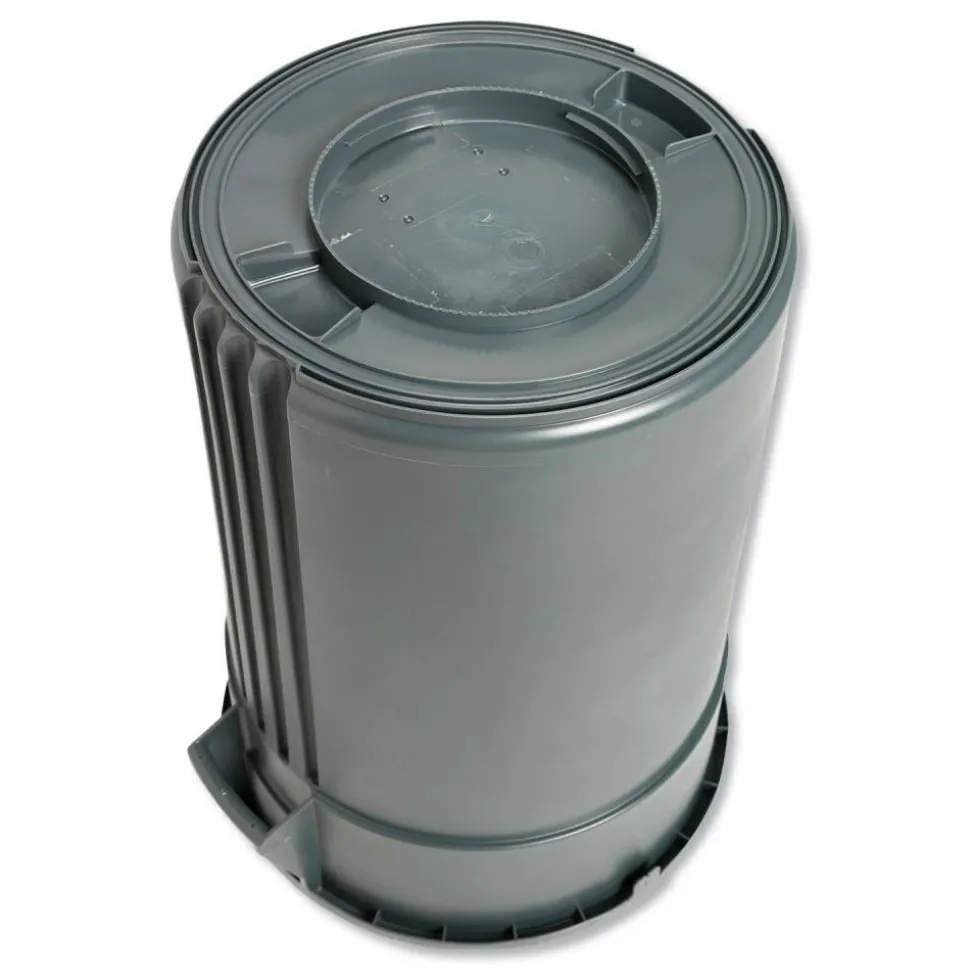 Impact Gator Gator Plus Container, 44 gal, Plastic, Gray