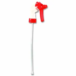 Impact General Purpose Trigger Sprayer, 9.88" Tube, Fits 32 oz Bottles, Red/White, 24/Carton
