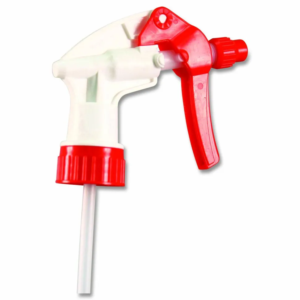 Impact General Purpose Trigger Sprayer, 9.88" Tube, Fits 32 oz Bottles, Red/White, 24/Carton