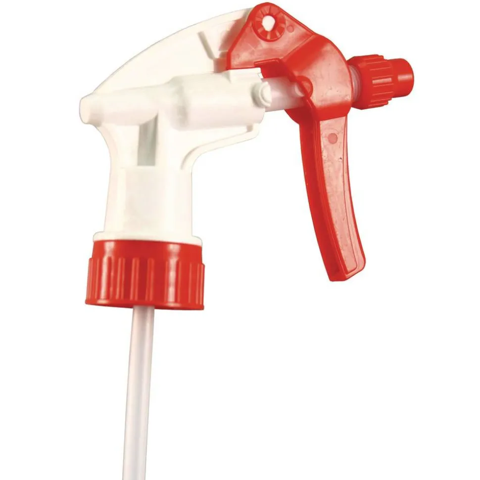 Impact General Purpose Trigger Sprayer, 9.88" Tube, Fits 32 oz Bottles, Red/White, 24/Carton