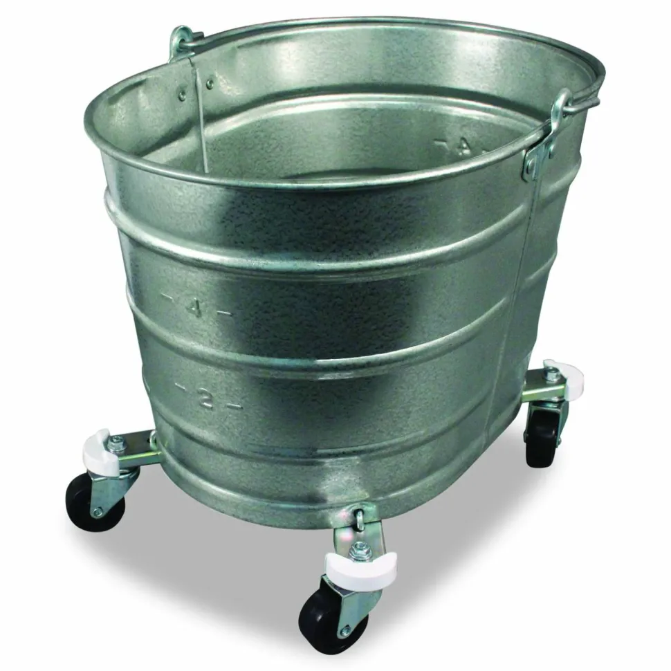 Impact Metal Mop Bucket, 26 qt, Steel