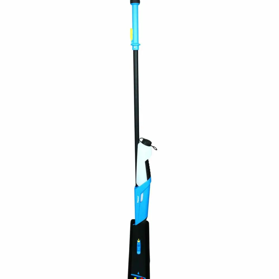 Impact Mopster 2.0 Microfiber Bucketless Mop, 16.25 x 3.25 Blue Microfiber Head, 57" Black Aluminum Handle