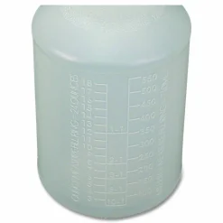 Impact Plastic Bottles with Graduations, 24 oz, Clear, 24/Carton