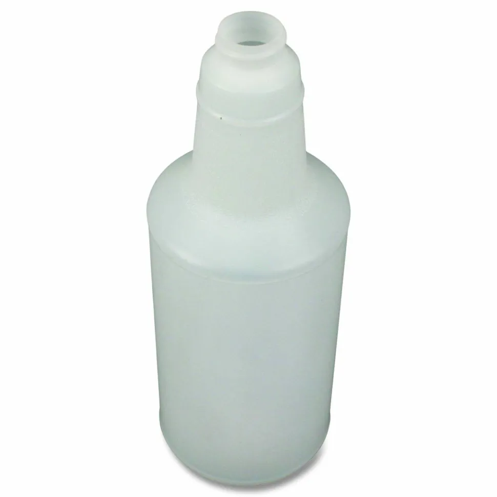 Impact Plastic Bottles With Graduations, 32 Oz, Clear, Carton Of 12 Bottles