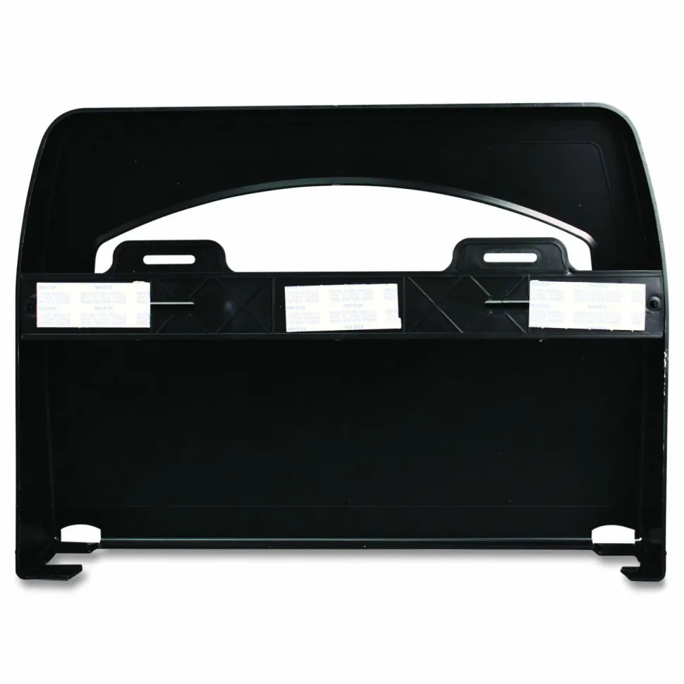 Impact Toilet Seat Cover Dispenser, 16.4 x 3.05 x 11.9, Black, 2/Carton