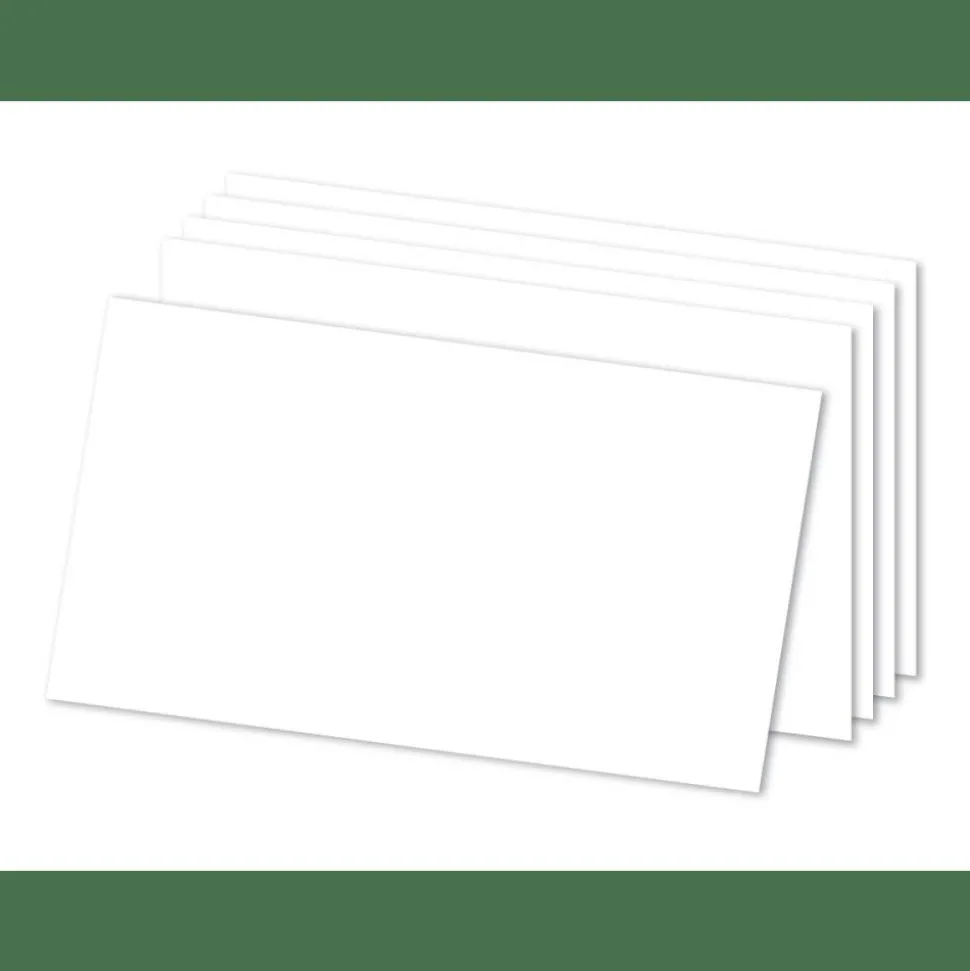 Index Cards, Blank, 5" x 8", White, Pack Of 300, OD10005