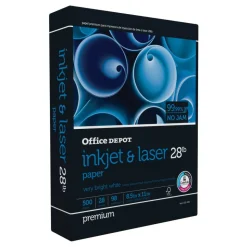 Inkjet And Laser Paper, 1 Ream, White, Letter Size (8 1/2