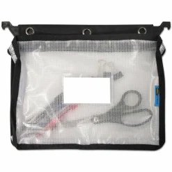 Innovative Storage Designs Infile Expanding Zipper Pouch, Black/White