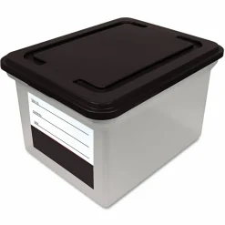 Innovative Storage Designs File Tote with Contents Label, Letter/Legal Files, 17.75