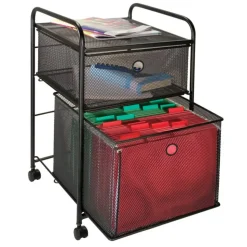 Innovative Storage Designs Mesh Hanging File And Storage Cart