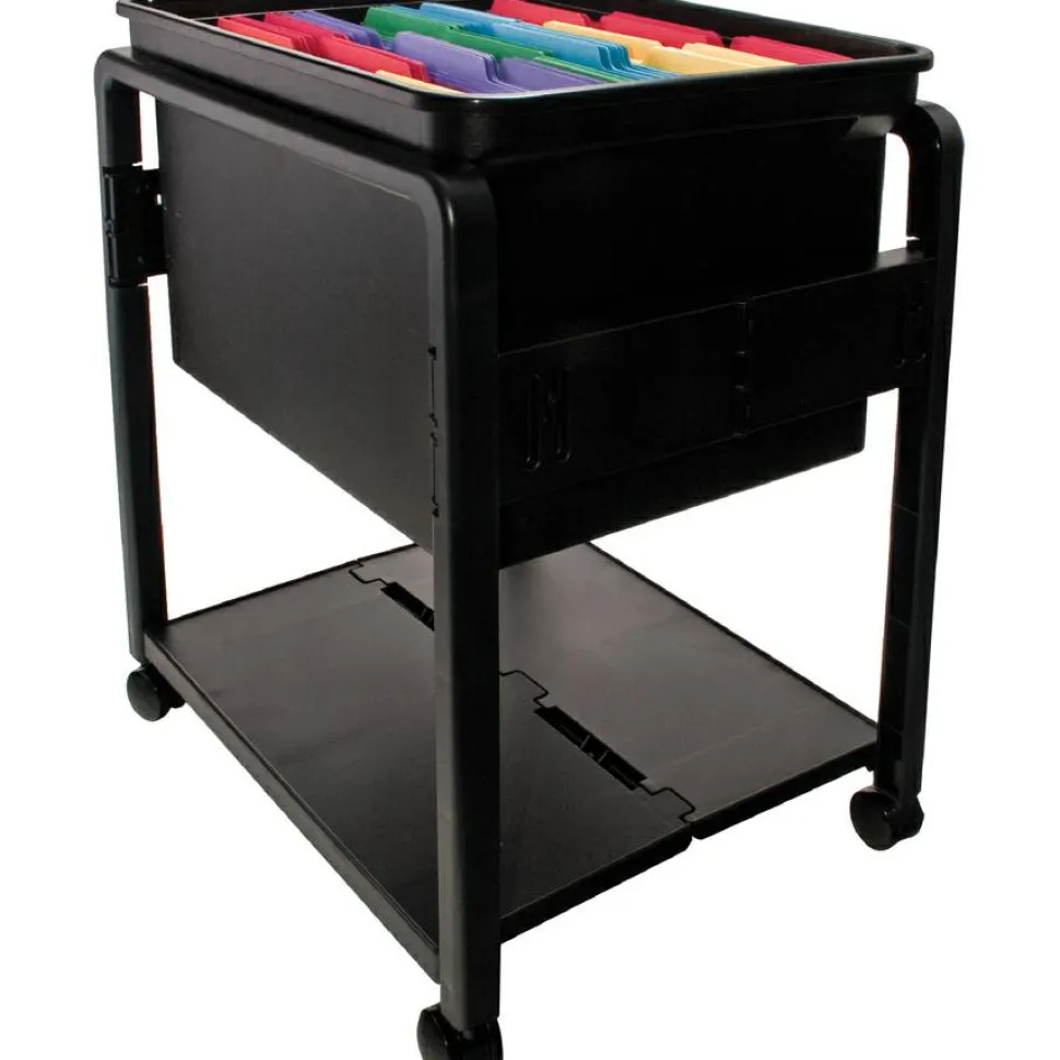 Innovative Storage SpaceMaker Fold 'N Roll Cart System, 21 3/4"H x 14 1/2"W x 18 1/2"D