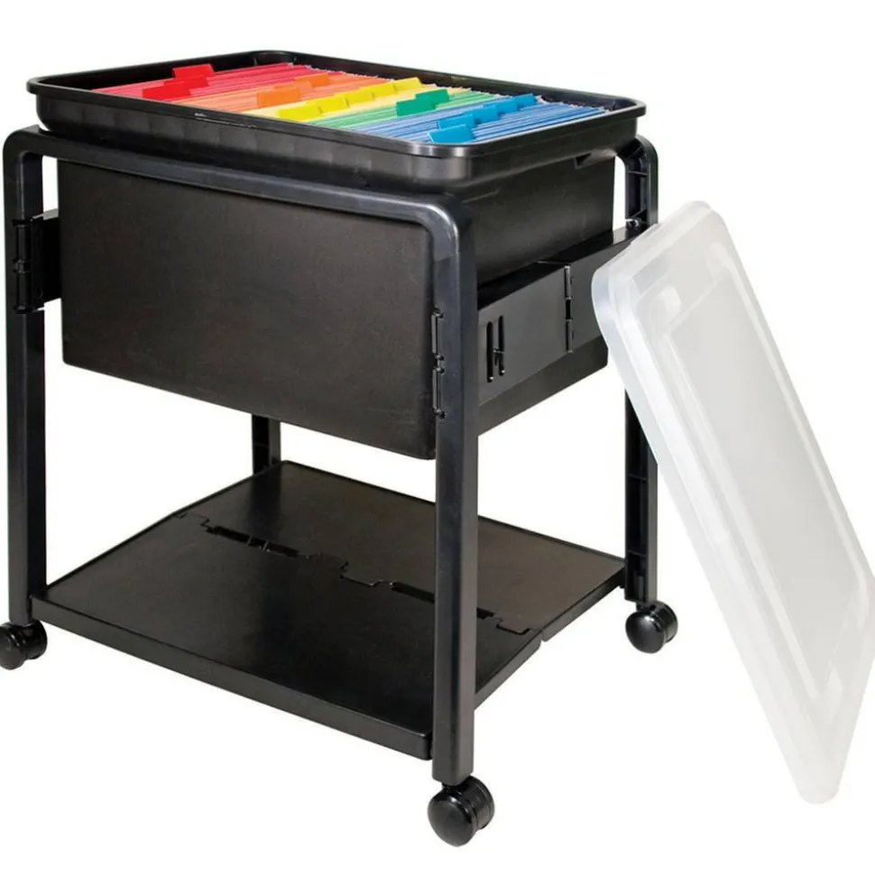 Innovative Storage SpaceMaker Fold 'N Roll Cart System, 21 3/4"H x 14 1/2"W x 18 1/2"D
