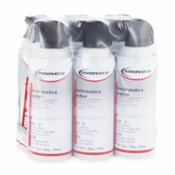 Innovera Compressed Air Duster Cleaner, 10 oz Can, 6/Pack