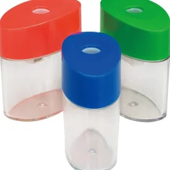 Integra Plastic Sharpener, 2 1/8"H, Assorted Colors