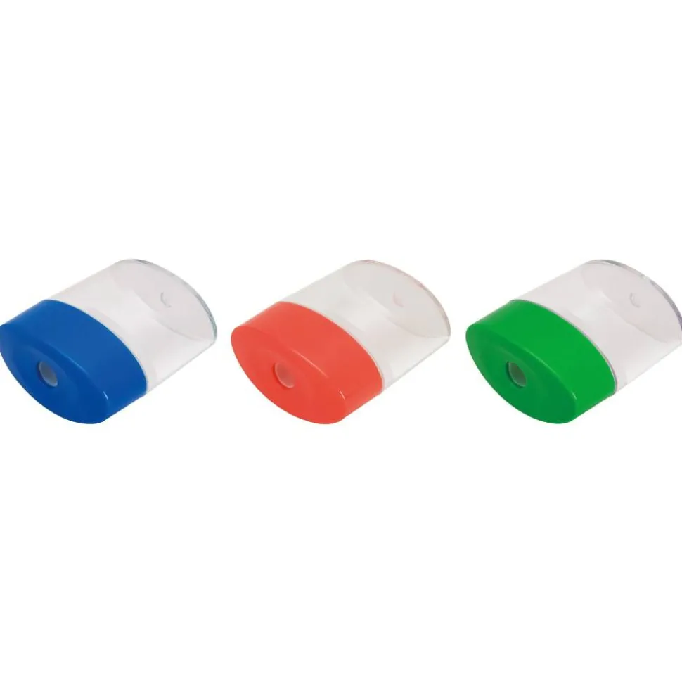 Integra Plastic Sharpener, 2 1/8"H, Assorted Colors