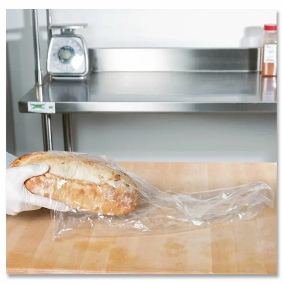 Inteplast Group Food Bags, 5.5 gal, 10" x 8" x 24", Clear, 500/Carton