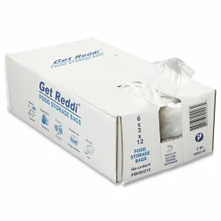 Inteplast Group Food Bags, 64 oz, 6" x 3" x 12", Clear, 1,000/Carton