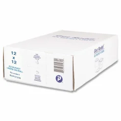 Inteplast Group Ice Bucket Liner Bags, 96 oz, 12" x 12", Clear, 1,000/Carton