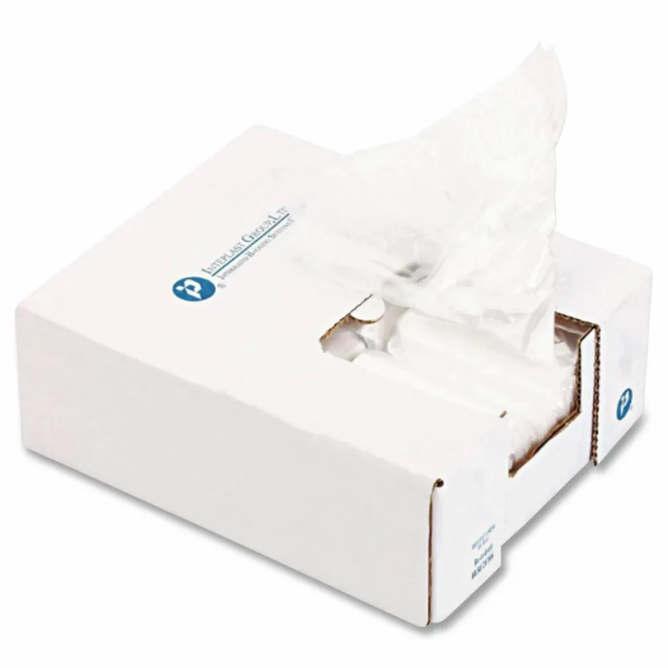 Inteplast Group Ice Bucket Liner Bags, 96 oz, 12" x 12", Clear, 1,000/Carton