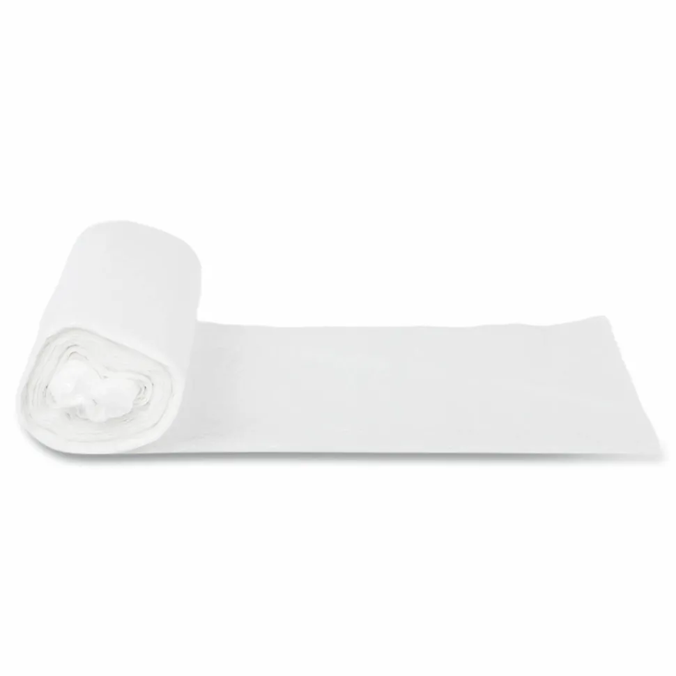 Inteplast Group High-Density Commercial Can Liners, 30 gal, 10 mic, 30" x 37", Clear, Interleaved Roll, 25 Bags/Roll, 20 Rolls/Carton
