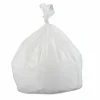 Inteplast Group Low-Density Commercial Can Liners, 33 gal, 0.8 mil, 33" x 39", White, Interleaved Roll, 25 Bags/Roll, 6 Rolls/Carton