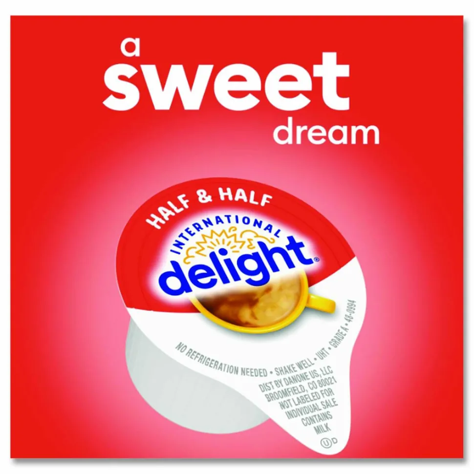 International Delight Coffee House Inspirations Half and Half, 0.4 oz Mini Cups, 192/Carton
