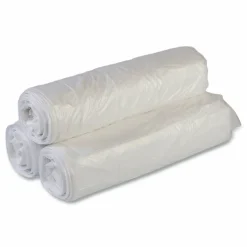 Interplast Group High Density Commercial Can Liner Value Pack, 30 gal, 11 mic, 30" x 36", Clear, Interleaved Roll, 25 Bags/Roll, 20 Rolls/CT