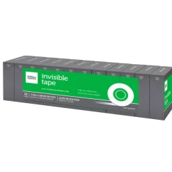 Invisible Tape, 3/4" x 1296", Clear, Pack of 12 Rolls