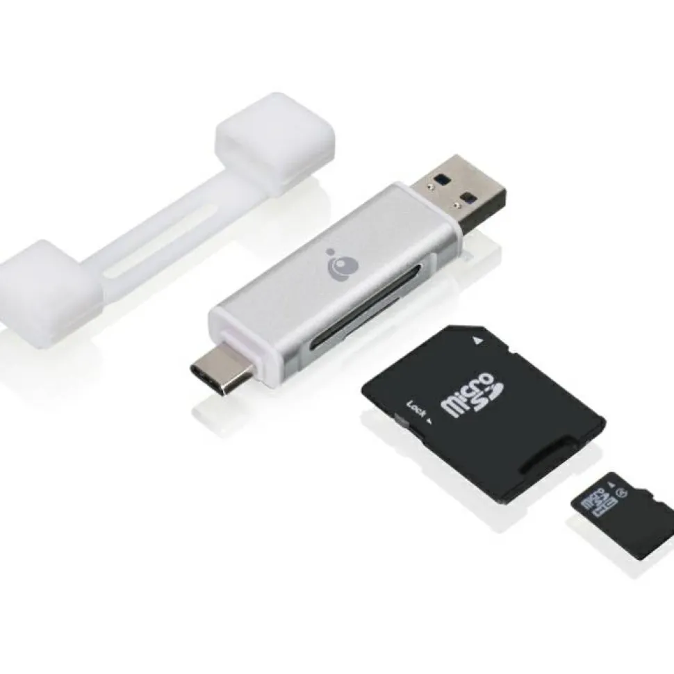 IOGEAR USB-C Duo Mobile Device Card Reader/Writer