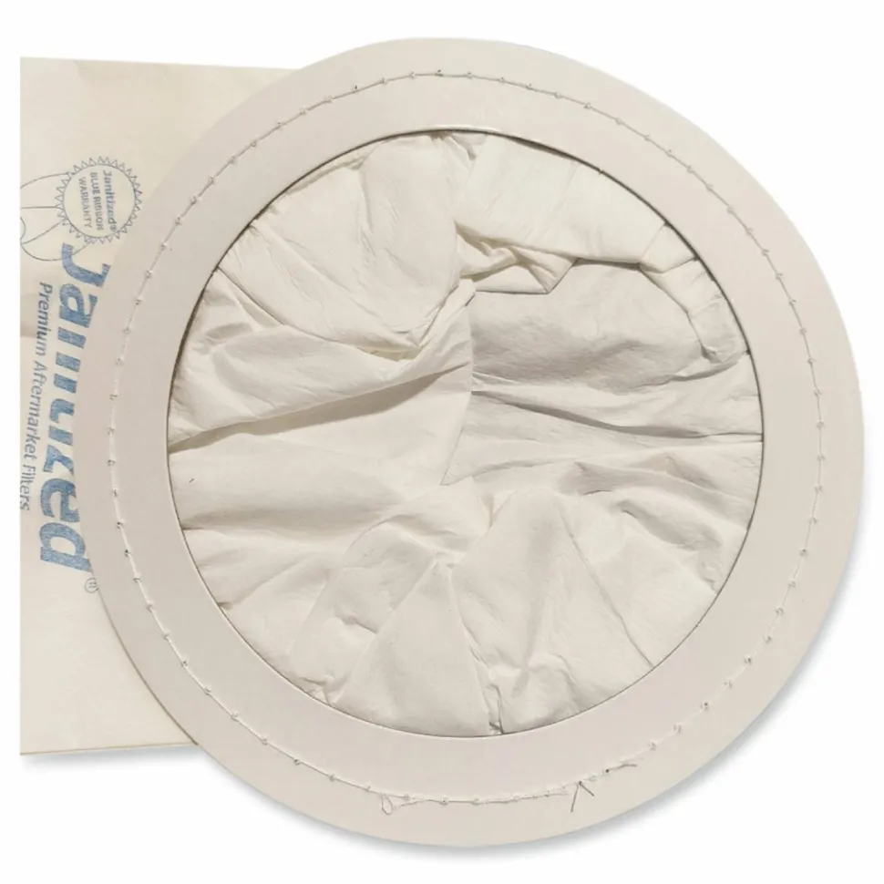 Janitized Vacuum Filters Designed to Fit Most Commercial 10 Qt. Backpack Vacs, 10/Pack