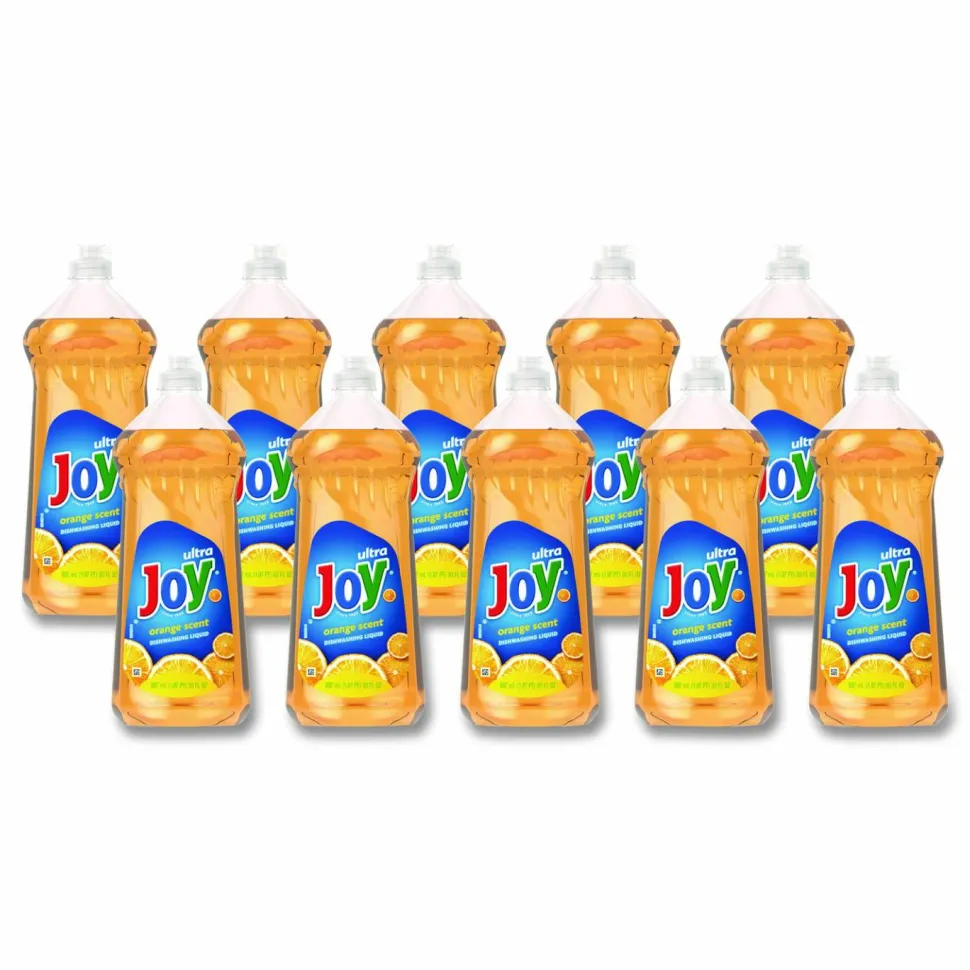 Joy Ultra Orange Dishwashing Liquid, Orange Scent, 30 oz Bottle, 10/Carton