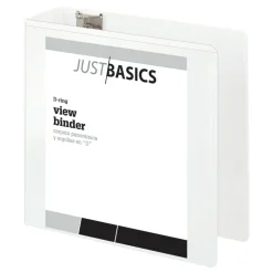 Just Basics Basic View 3-Ring Binder, 4