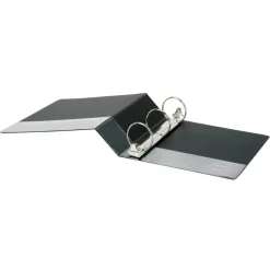 Just Basics Basic View 3-Ring Binder, 3" Round Rings, Black