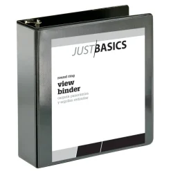 Just Basics Basic View 3-Ring Binder, 3