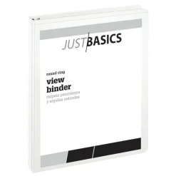 Just Basics Basic View 3-Ring Binder, 1