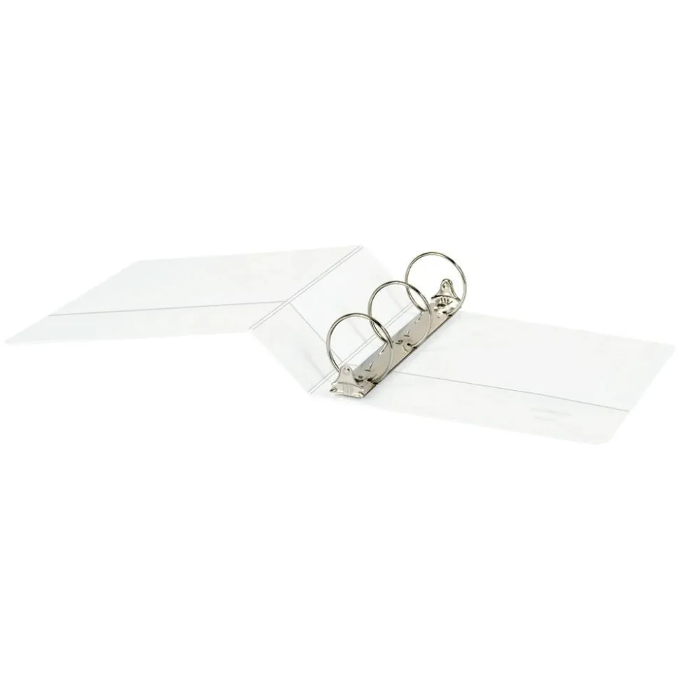 Just Basics Basic View 3-Ring Binder, 3" Round Rings, White
