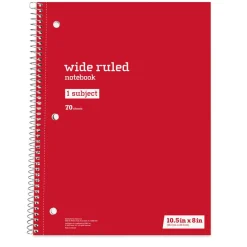 Just Basics Spiral Notebook, 8